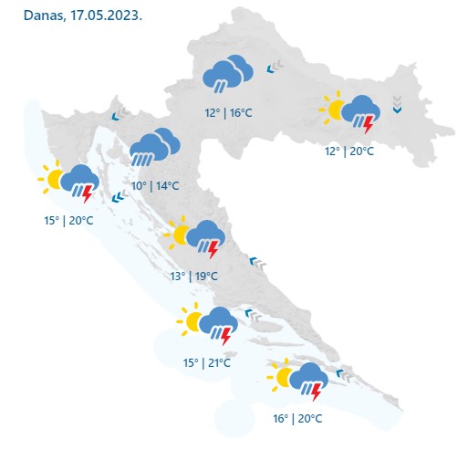 Prognoza danas, 17.05.2023.