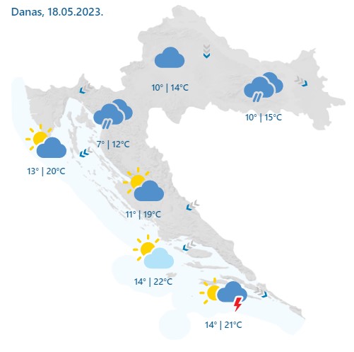 Prognoza danas, 18.05.2023.