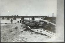 Lađa izrađena za prijevoz kamena po Savi 1926.
